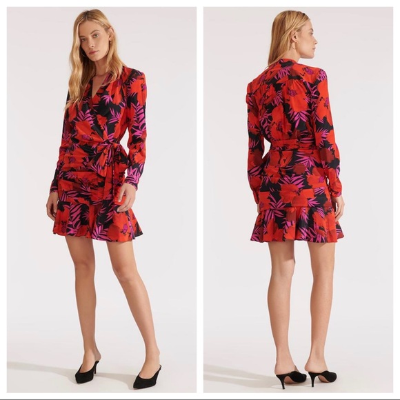 Veronica Beard Lorina Floral Dress Sz 4 - Picture 7 of 8